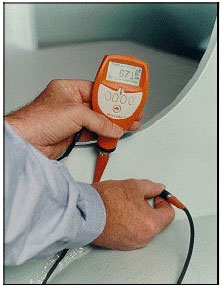 Figure 2 – Measurement of coating thickness