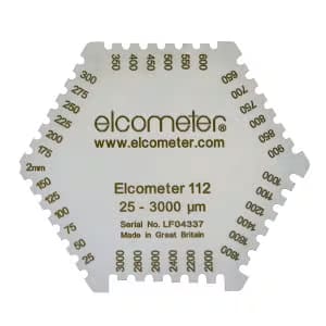 High Precision Hexagonal Wet Film Comb Wet Film Thickness Gauge Elcometer 8C High Precision Hexagonal Wet Film Comb Wet Film Thickness Gauge Elcometer 8C