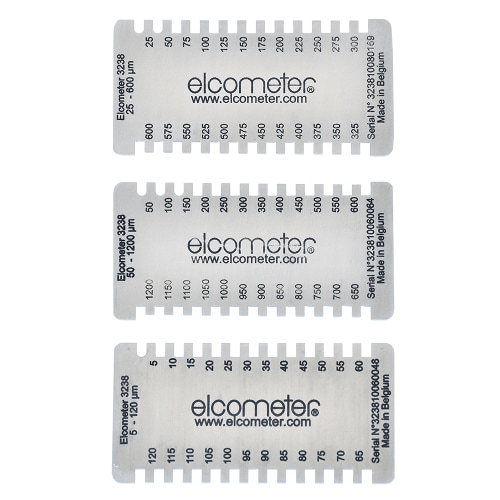 Welding Gauge Gage Wet Film Substrate Comb 25-3000um S Steel Hex Elcometer 112 
