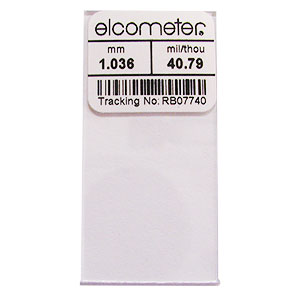 Image - Certified Calibration Foil | 40mil/1mm | ±1% Accuracy | Dim: 50x25mm