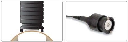 Convex surface profile probe