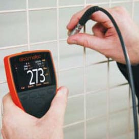 Figure 2 – Measurement of coating thickness