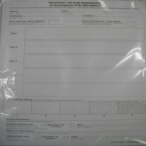 Dust Test Comparator Chart